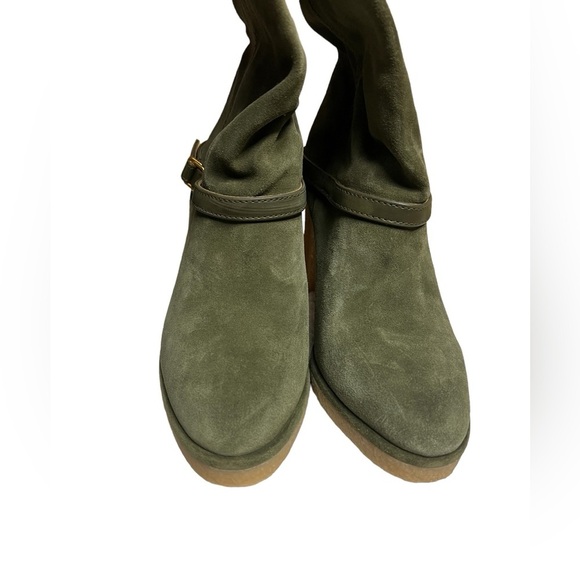 NWT Franco Sarto Paxton Suede Olive Boot 8.5 - Picture 3 of 15